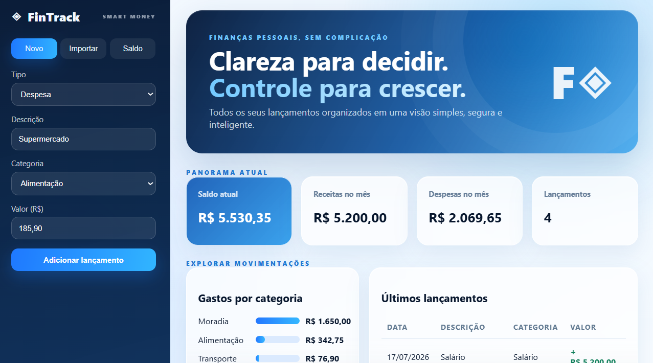 Prévia do FinTrack