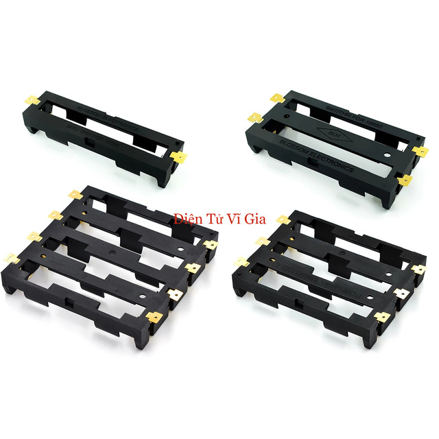 Chi tiết chân đồng dán bề mặt SMD khay pin 18650