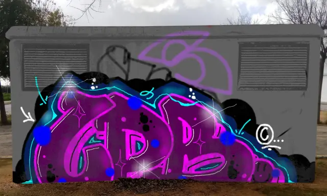 Graffiti artwork by LPBER