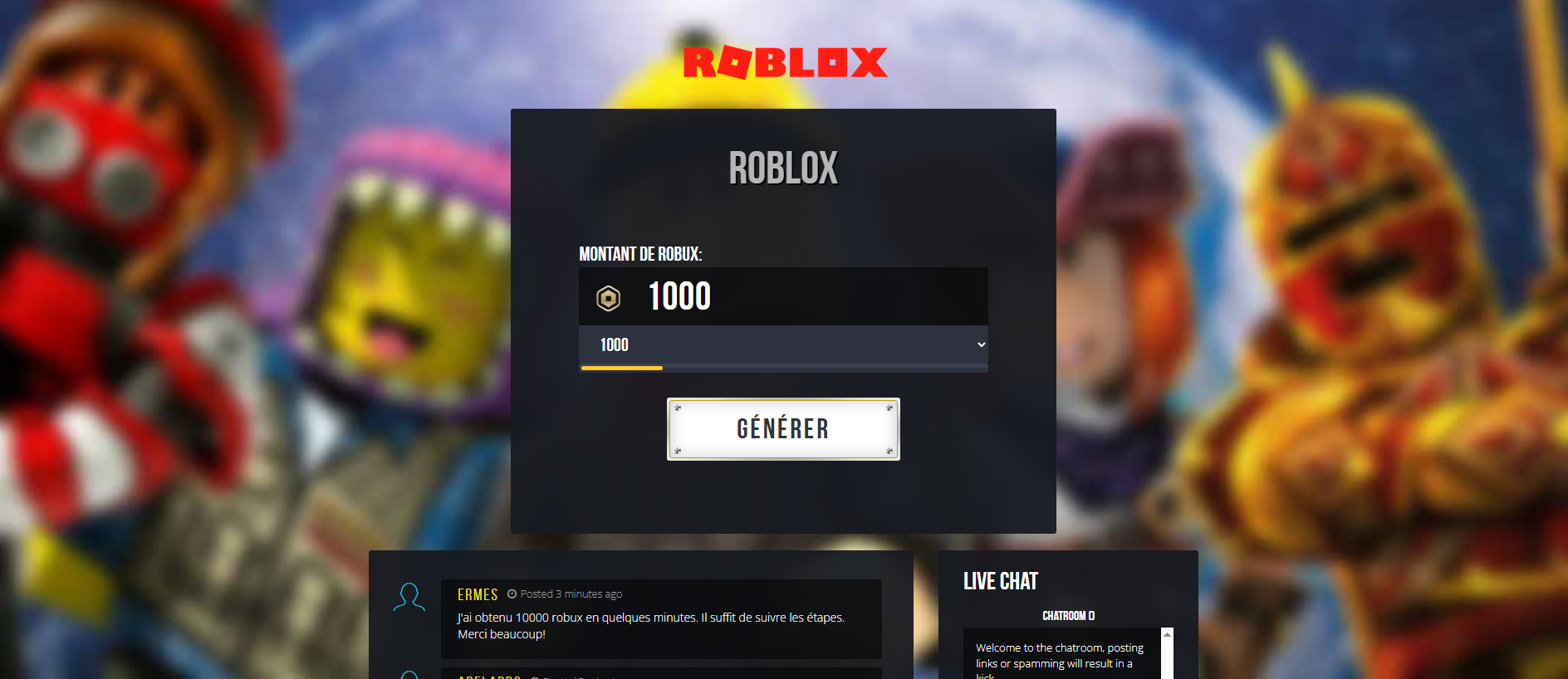 Screenshot of rbxgratos.com