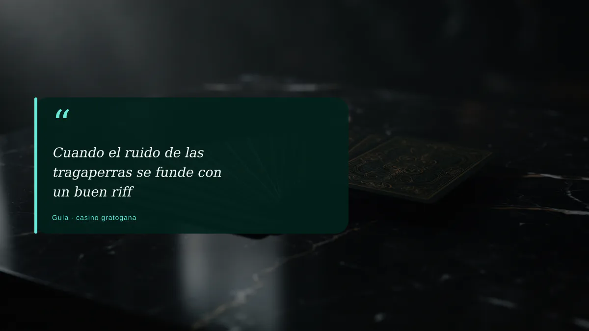 Cuando el ruido de las tragaperras se funde con un buen riff
