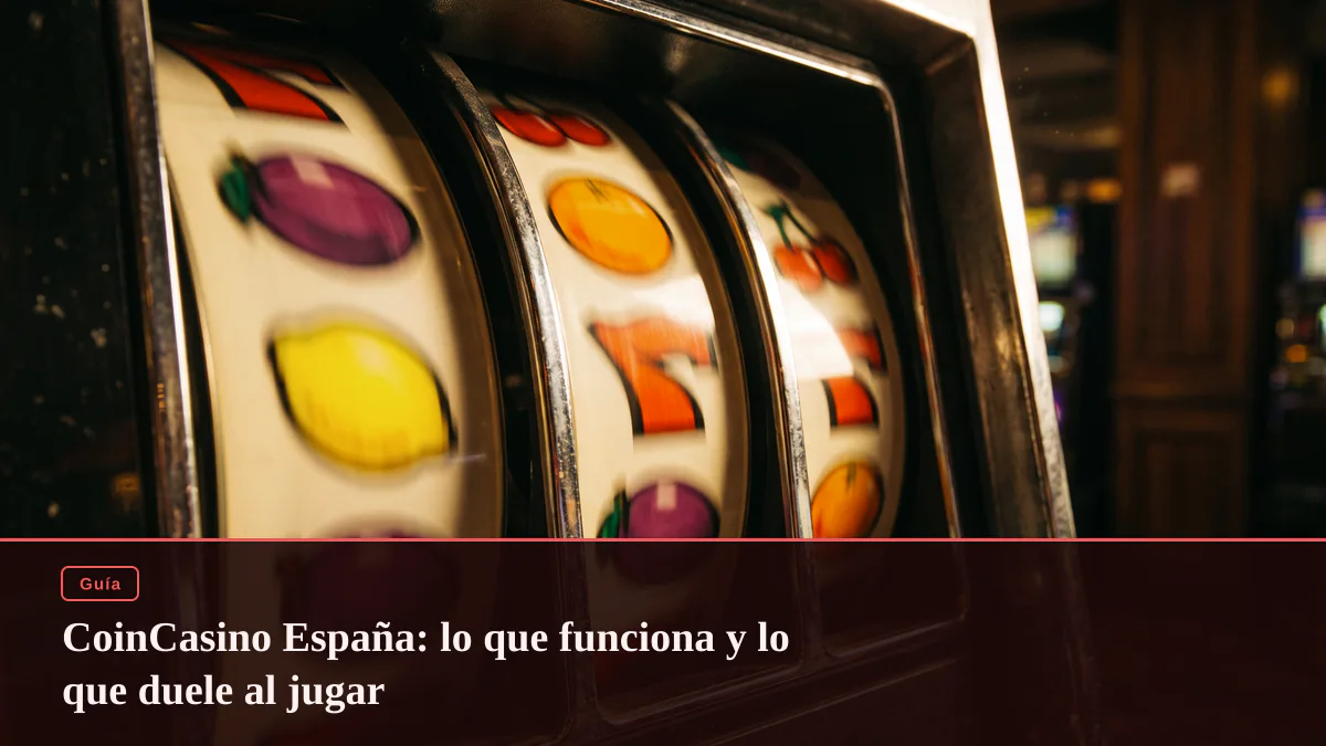 CoinCasino España: lo que funciona y lo que duele al jugar