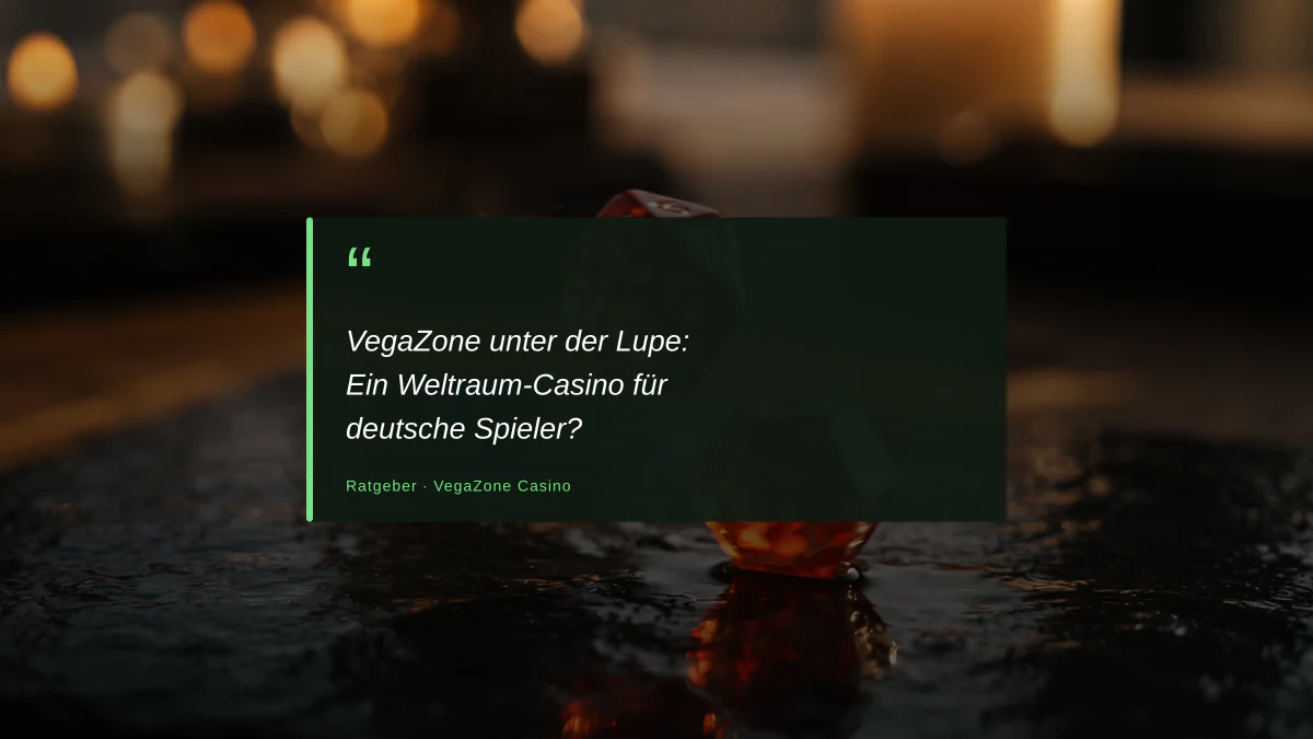 VegaZone unter der Lupe: Ein Weltraum-Casino für deutsche Spieler?