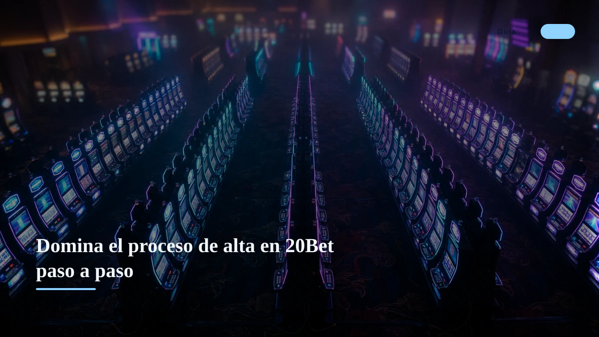Domina el proceso de alta en 20Bet paso a paso