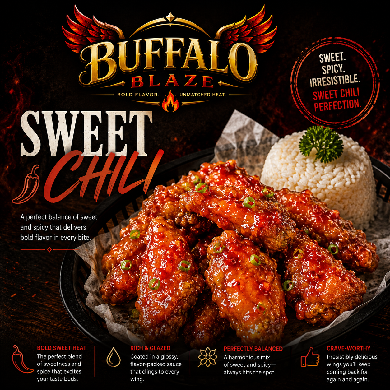 Buffalo Blaze Sweet Chili