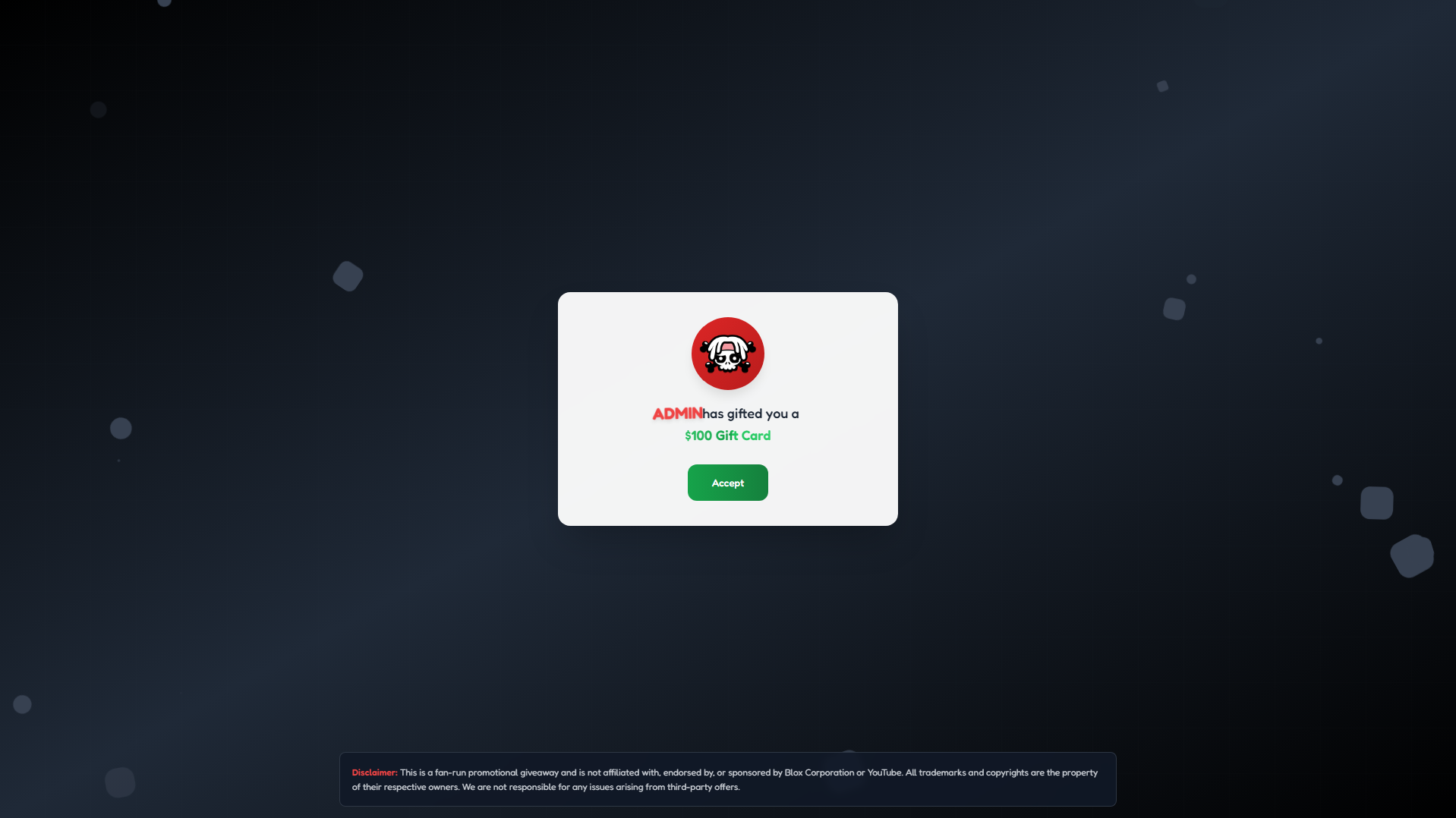Screenshot of robuxglitches.com