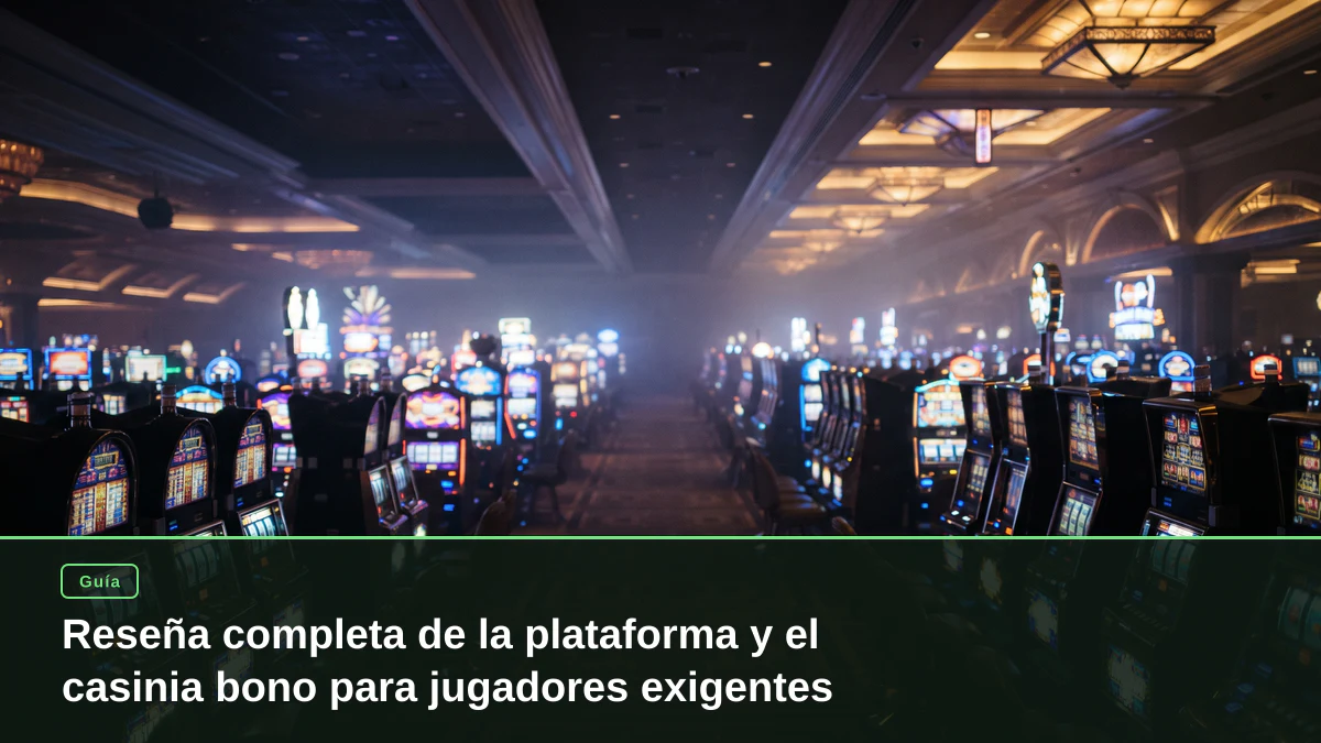 Reseña completa de la plataforma y el casinia bono para jugadores exigentes