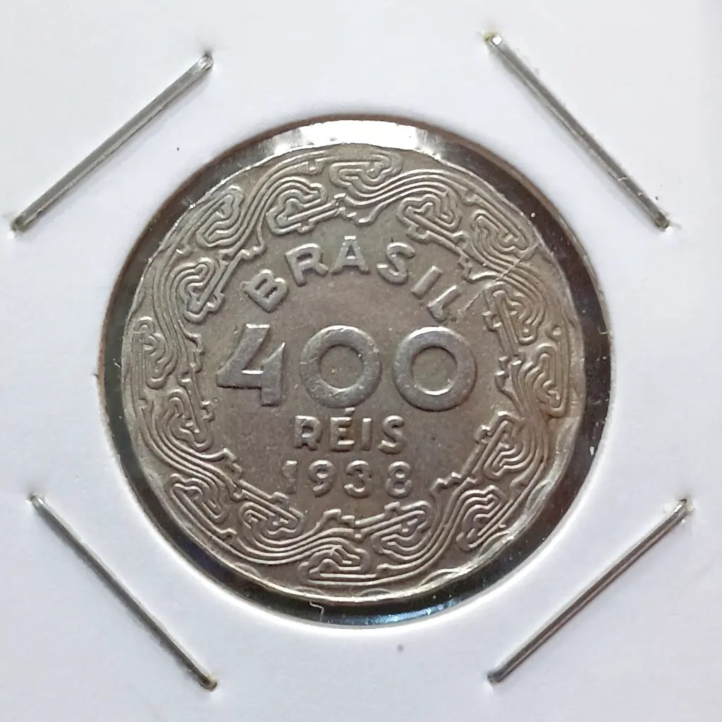 Moeda 400 Réis 1938 Cuproníquel SOBERBA | KM# 547 - Foto 2