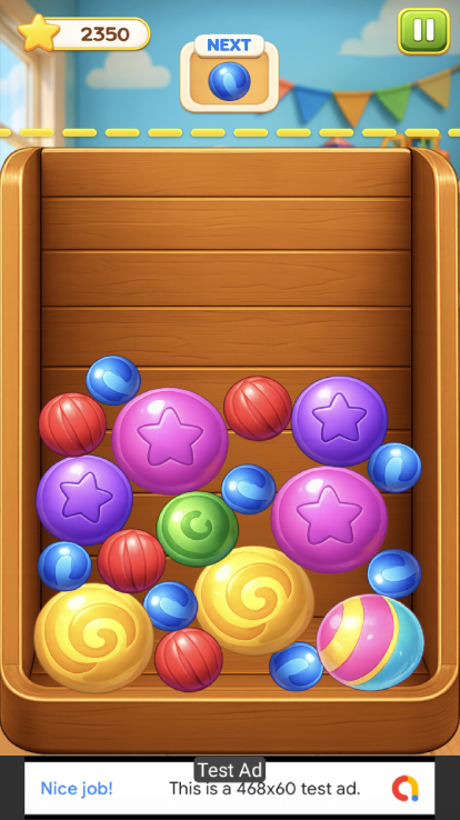 Toy Drop Puzzle - Android Studio Puzzle Game with AdMob Ads