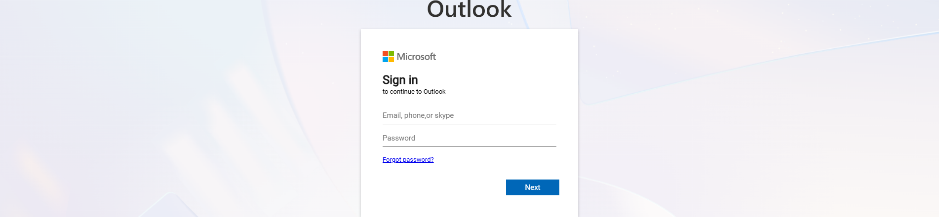 Forensic screenshot of [REDACTED] showing the phishing page layout