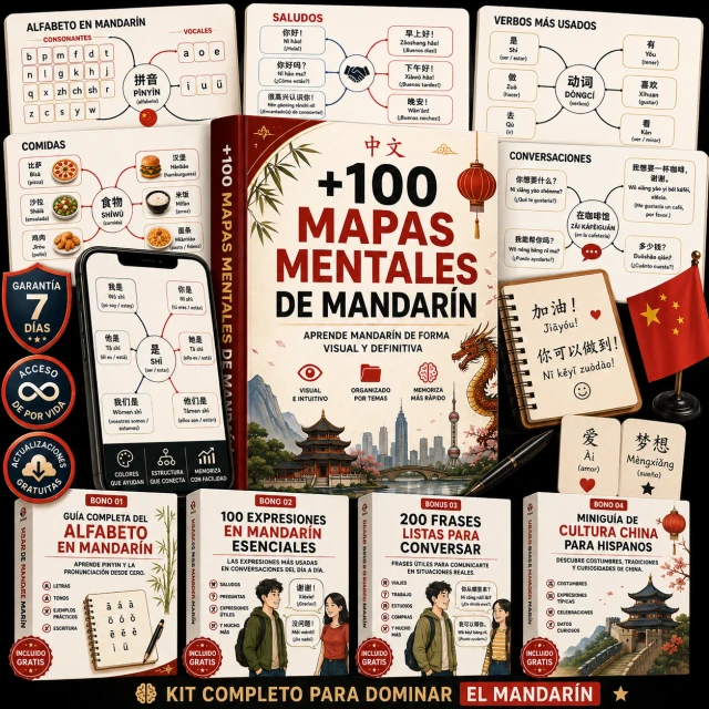 +100 Mapas Mentales de Mandarín
