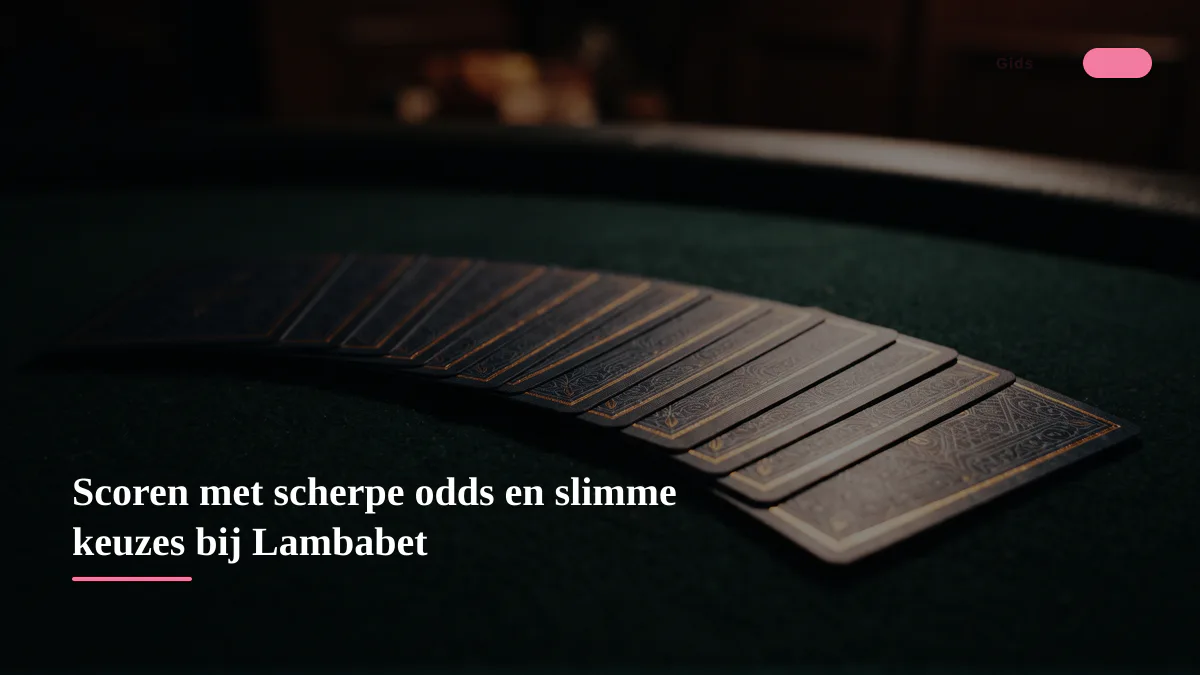 Scoren met scherpe odds en slimme keuzes bij Lambabet