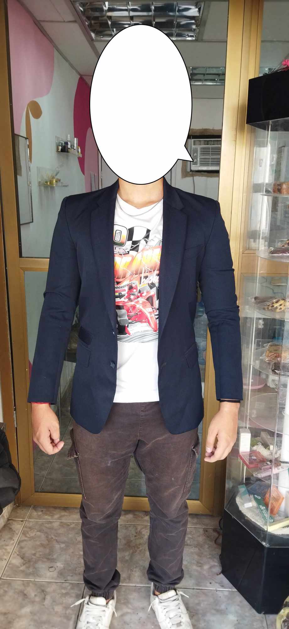 Blazer Juvenil Azul - Vista 1