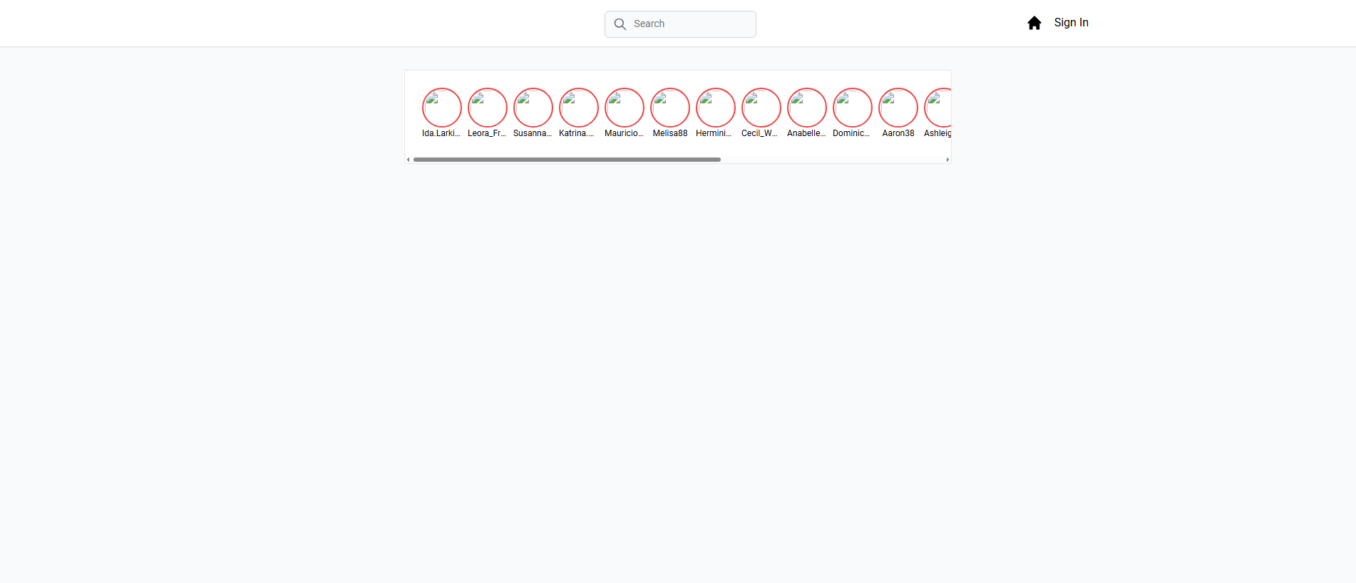 Stored capture of instagram-clone-puce-delta.vercel.app
