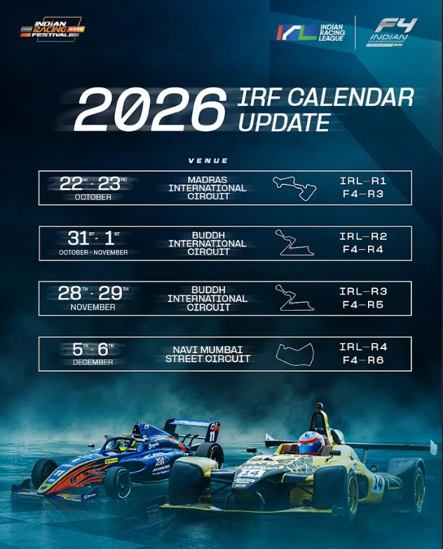 Indian Racing Festival Schedule