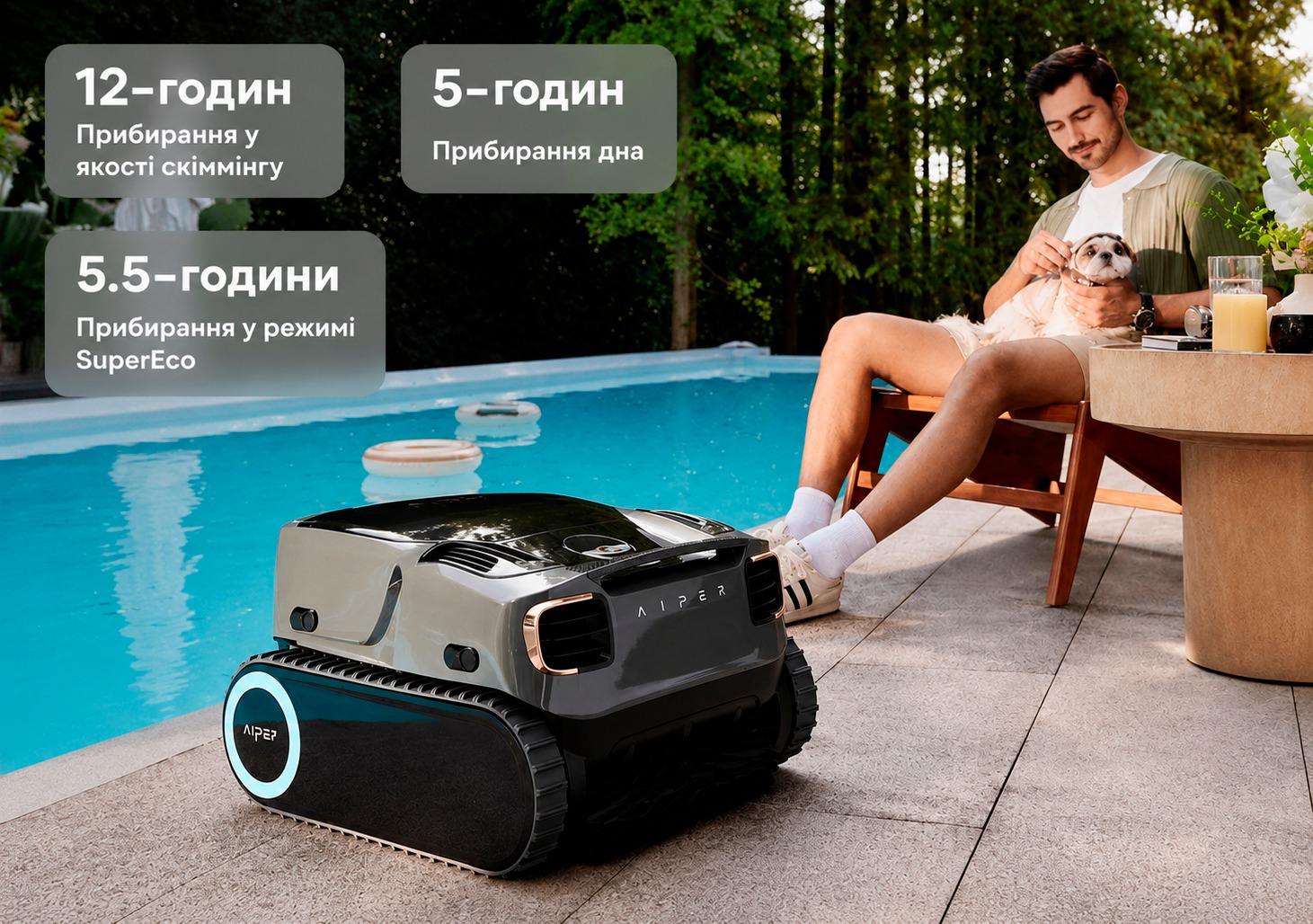 Автономність Aiper Scuba X1 Pro Max