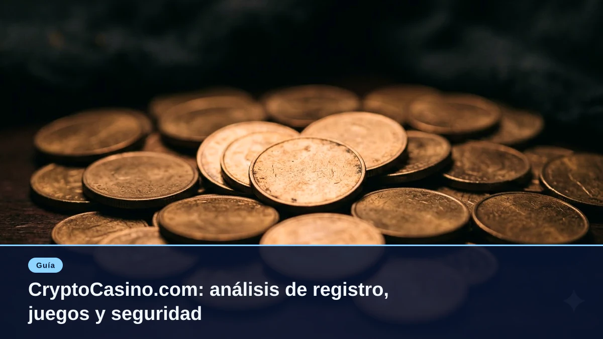 CryptoCasino.com: análisis de registro, juegos y seguridad