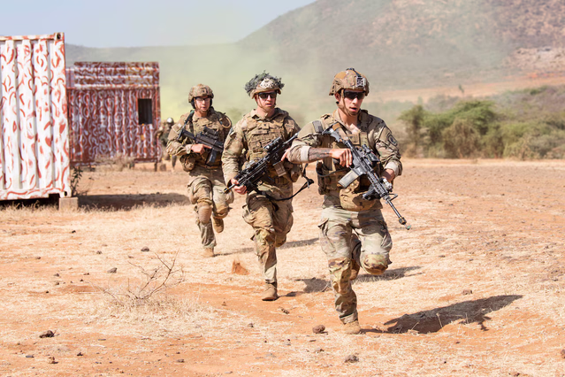 React to Indirect Fire — animated battle drill walkthrough
