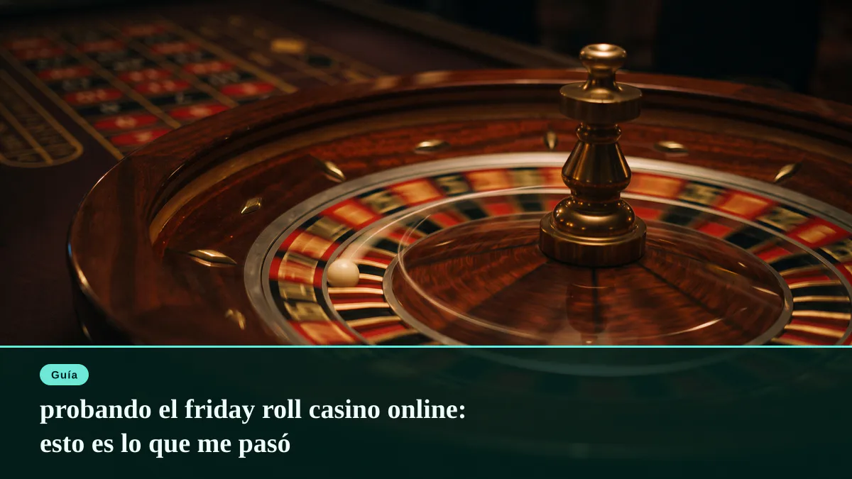 probando el friday roll casino online: esto es lo que me pasó