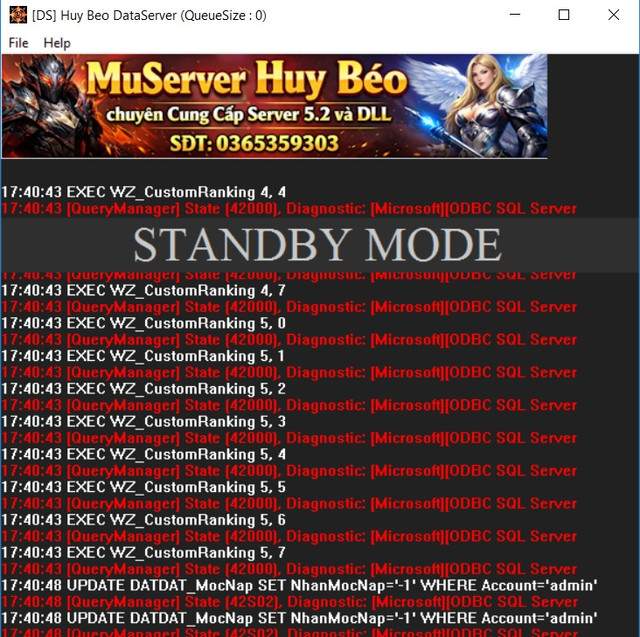 error database