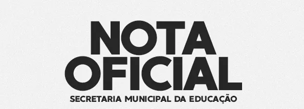 Nota Oficial Secretaria Municipal De Educação