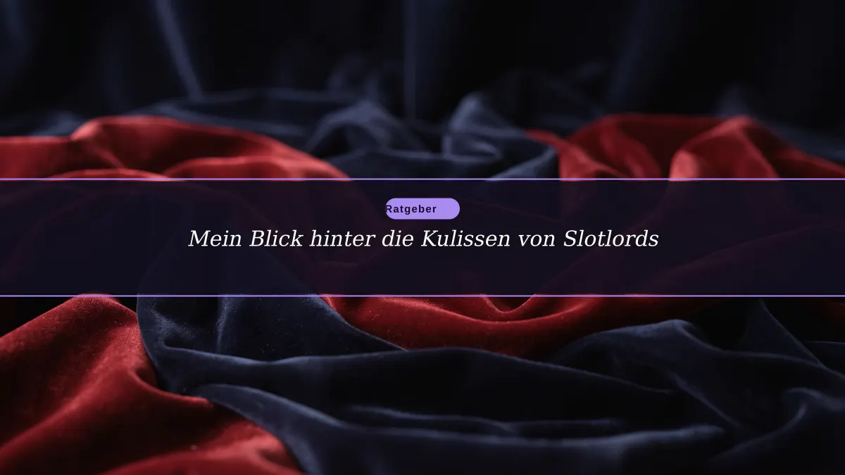 Mein Blick hinter die Kulissen von Slotlords