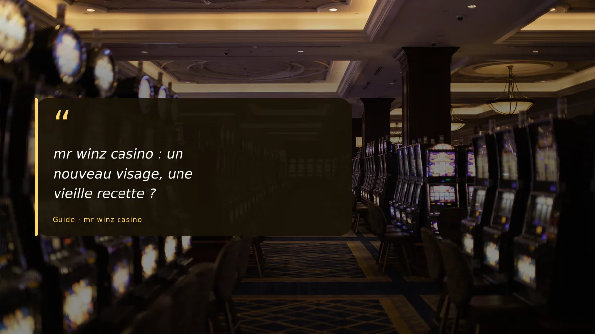 mr winz casino : un nouveau visage, une vieille recette ?