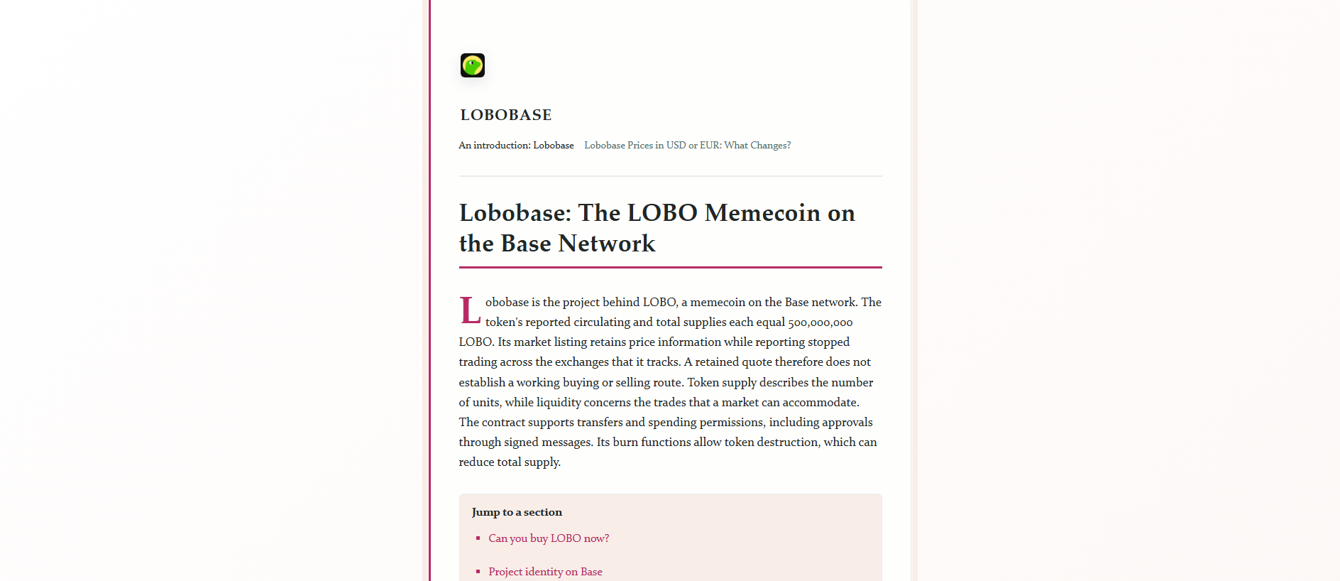 Stored capture of loboabse.pro