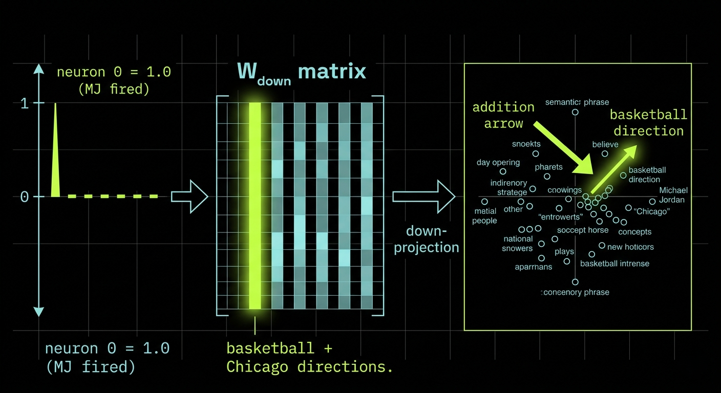 LLM next token prediction probability distribution diagram showing vocabulary tokens with probability bars and sampling mechanism