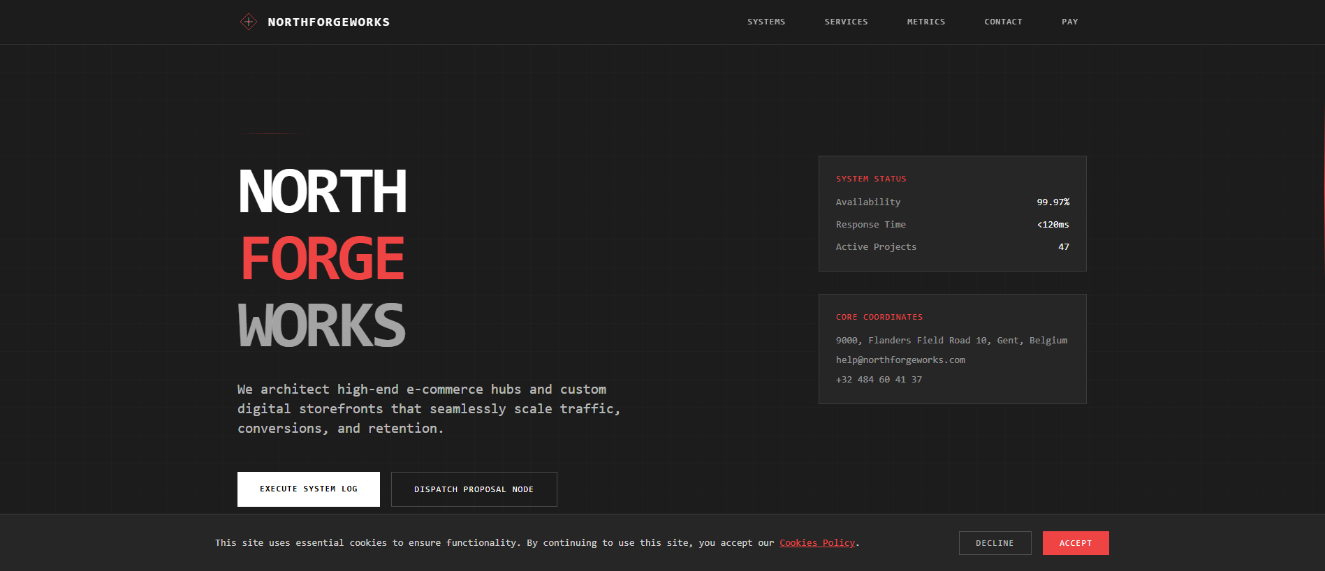 Screenshot of northforgeworks.com
