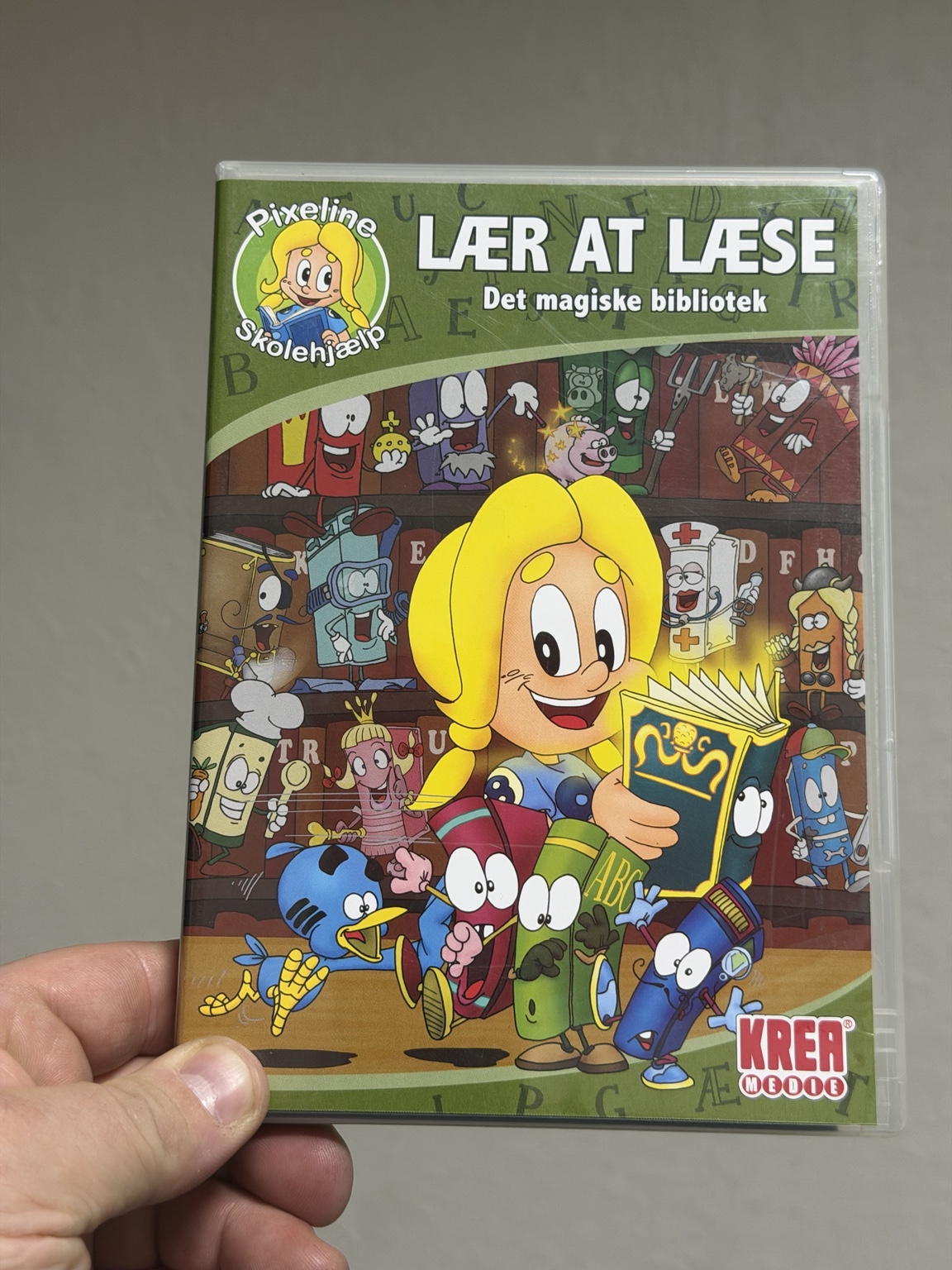Pixeline Lær at Læse Det magiske bibliotek front cover