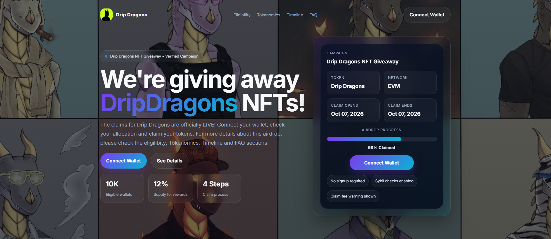 Stored capture of dripdragons.xyz