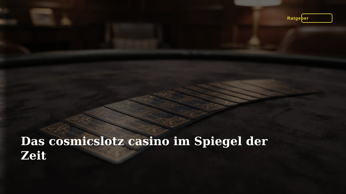 Das cosmicslotz casino im Spiegel der Zeit