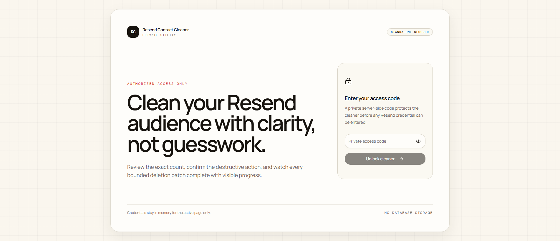 Stored capture of resendcleaner.xyz