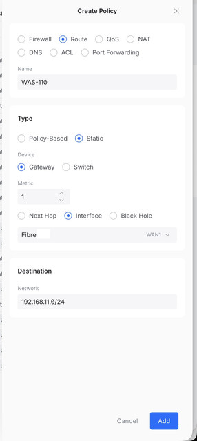 create policy