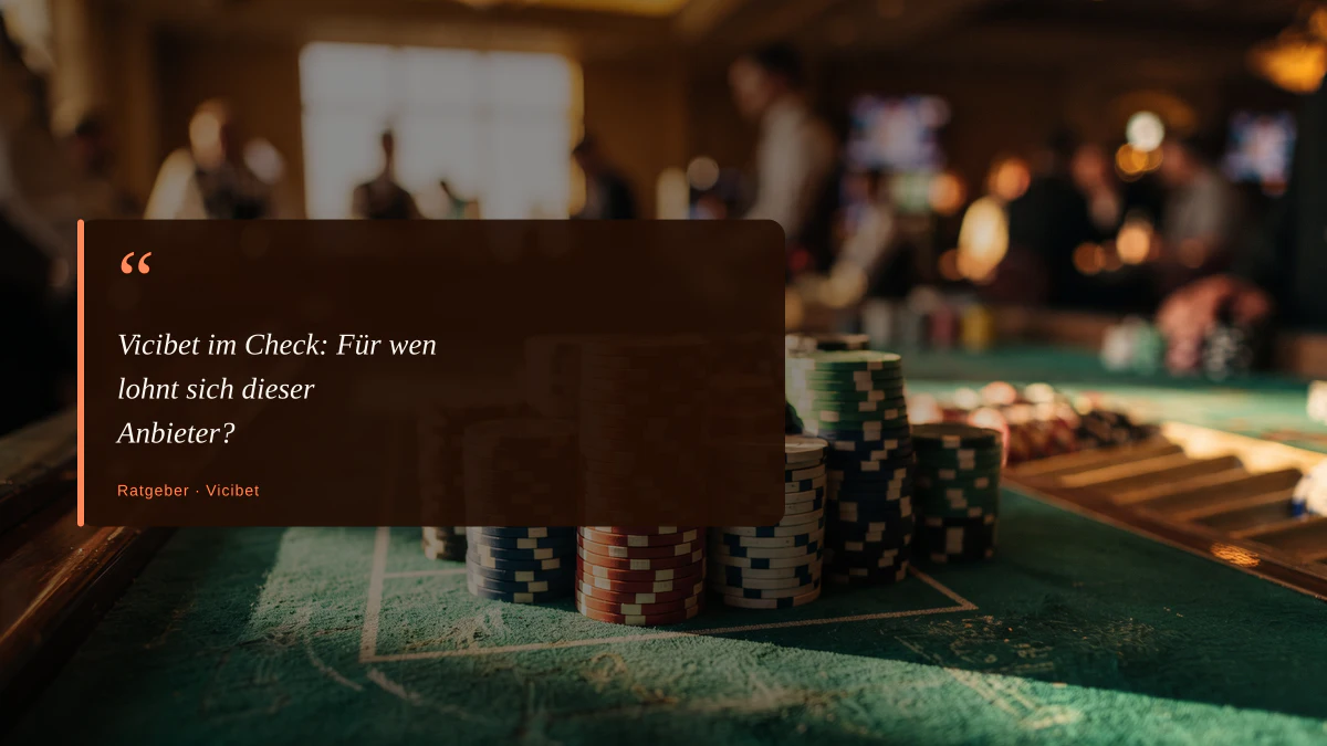 Vicibet im Check: Für wen lohnt sich dieser Anbieter?