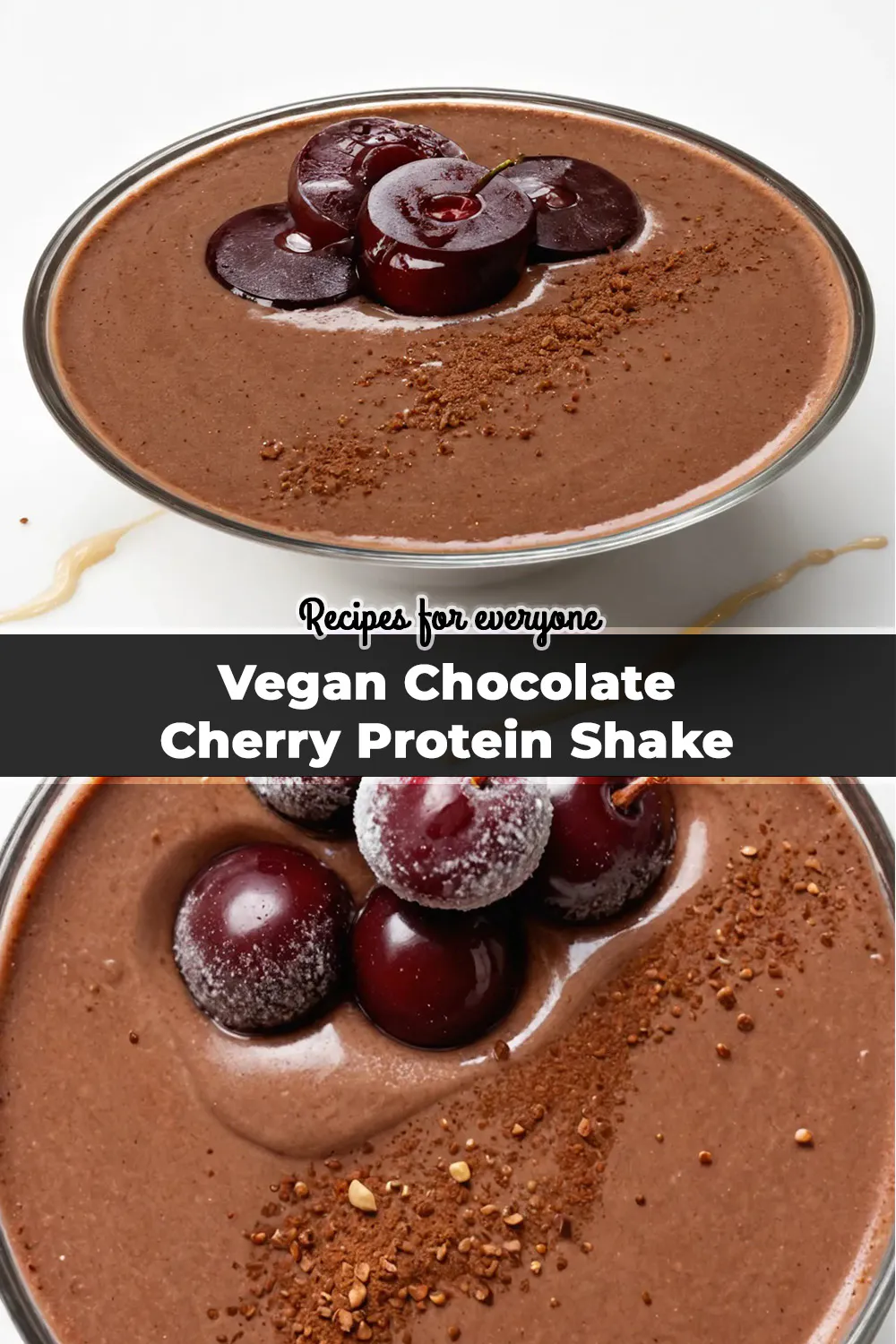 Vegan Chocolate Cherry Protein Shake