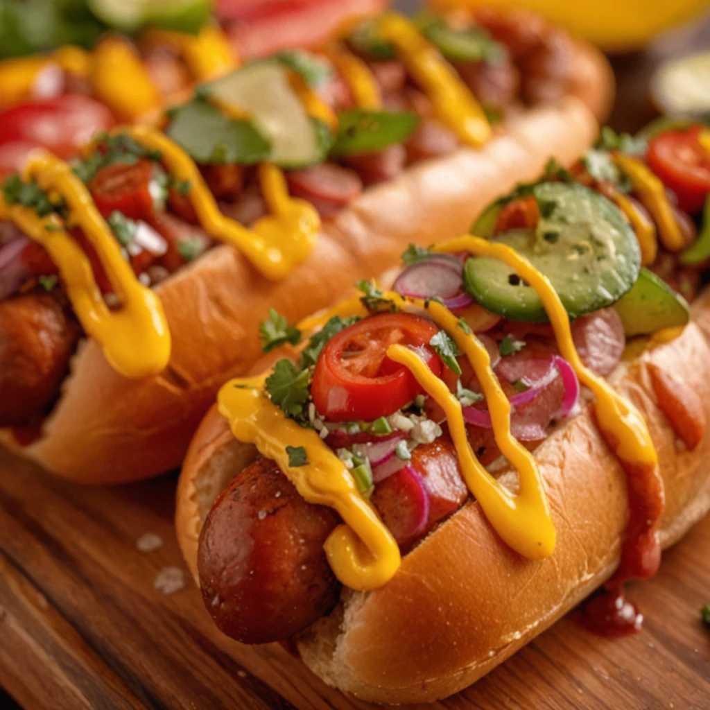 Hot Dogs with Mexican Flair