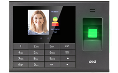 Deli E3765 Face Recognition and Fingerprint Attendance Machine Malaysia for Employee Time Attendance Management
