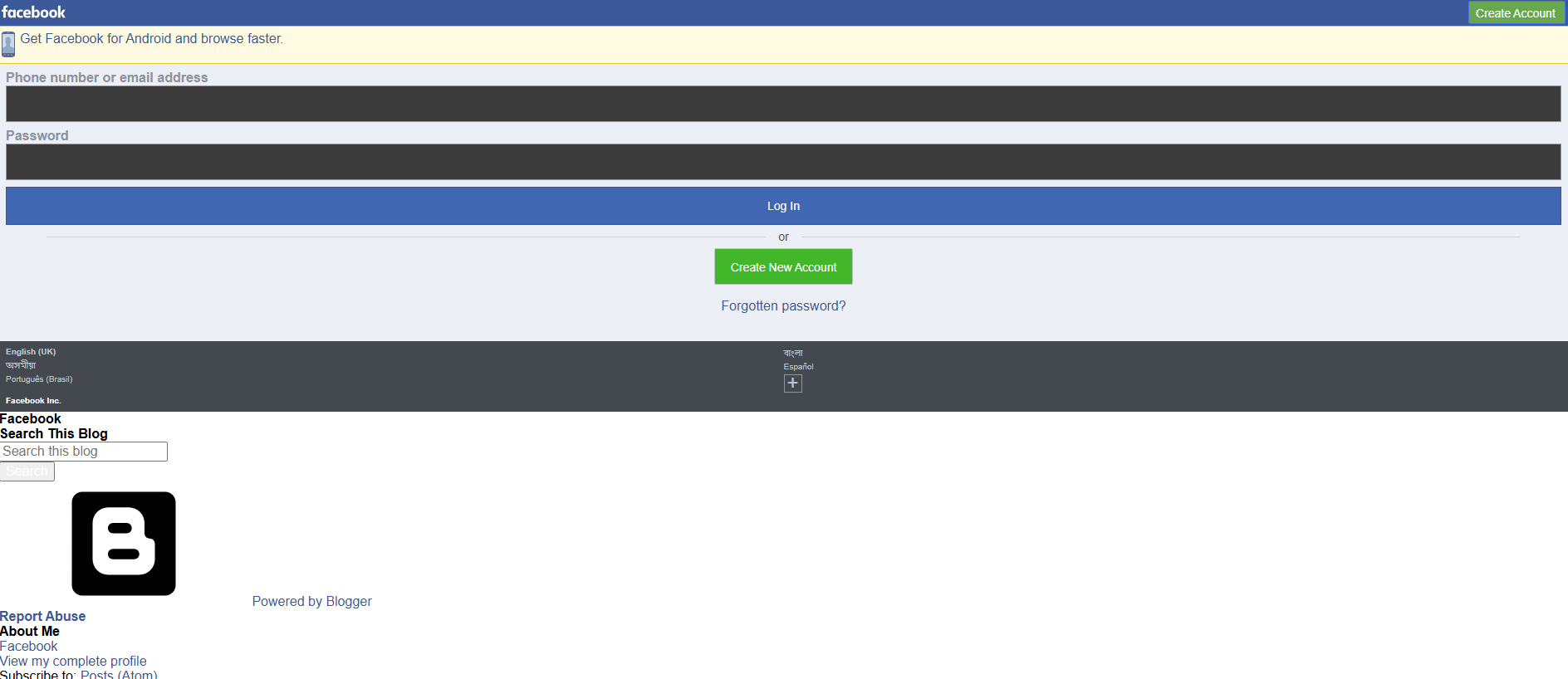 Stored capture of faceboomlogin.blogspot.com