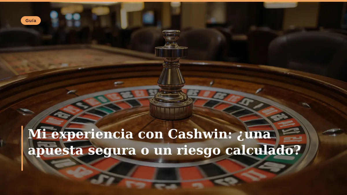 Mi experiencia con Cashwin: ¿una apuesta segura o un riesgo calculado?
