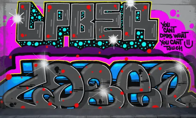 Graffiti artwork by Zkur