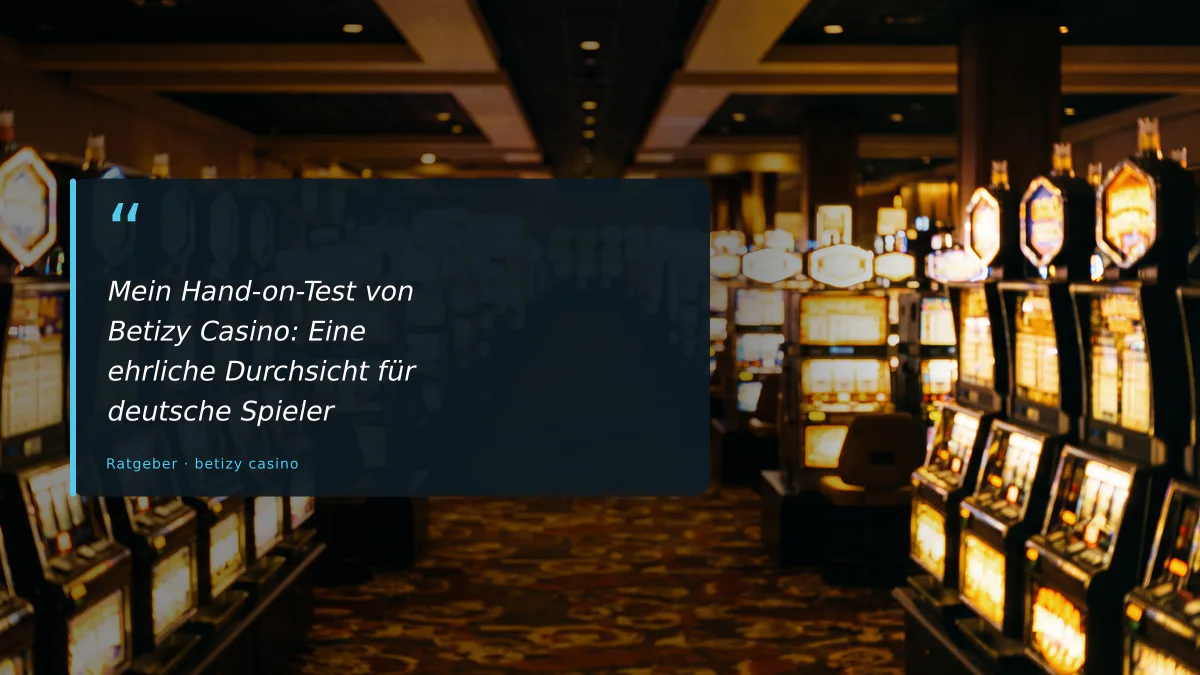 Mein Hand-on-Test von Betizy Casino: Eine ehrliche Durchsicht für deutsche Spieler