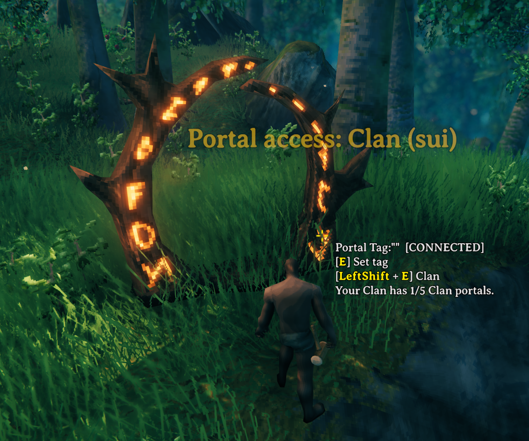 Clan portal hover details