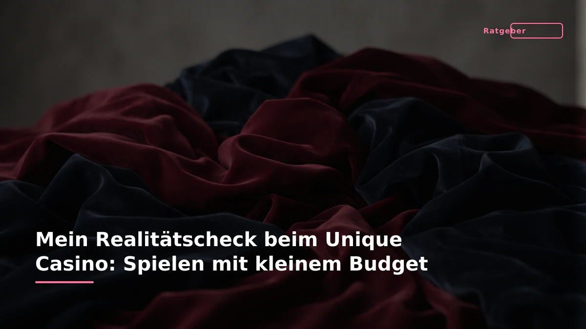 Mein Realitätscheck beim Unique Casino: Spielen mit kleinem Budget