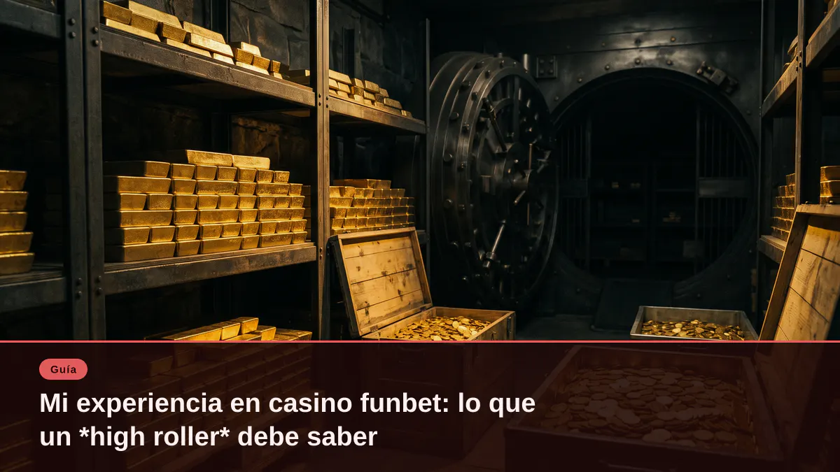 Mi experiencia en casino funbet: lo que un *high roller* debe saber