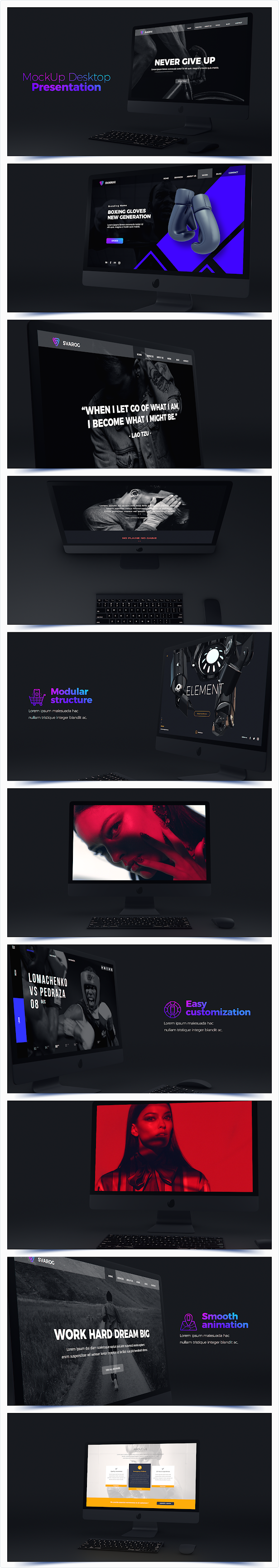Mockup Desktop // Website Presentation - 5