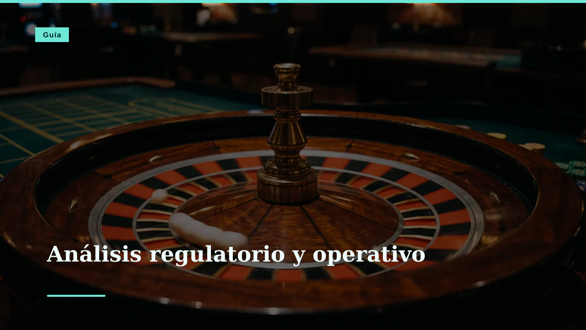 Análisis regulatorio y operativo