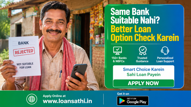 Same Bank Ne Loan Reject Kiya? Reason, Alternate Lenders Aur Approval Guide | Loansathi.in