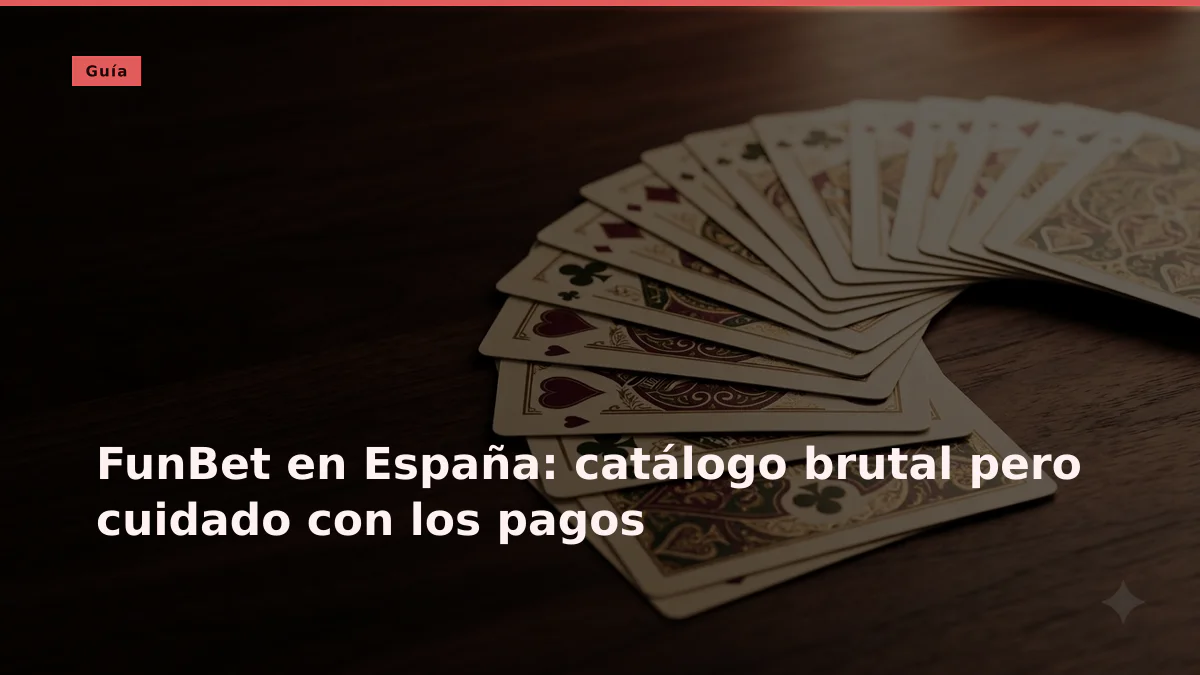 FunBet en España: catálogo brutal pero cuidado con los pagos